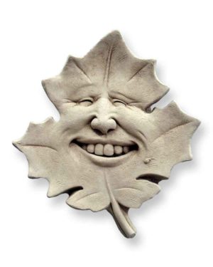Cast Stone Face Plaque Featuring Pine Cones Pine Cone Welcome